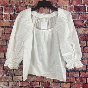 H&M Balloon-sleeved Blouse